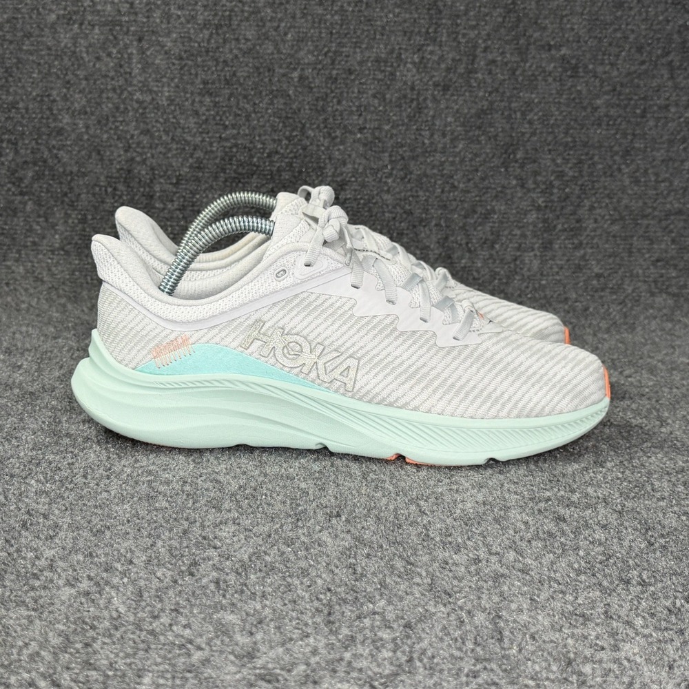 Hoka Solimar Running Shoes Women's 9.5 Stardust Aqua Breeze Athletic Sneakers